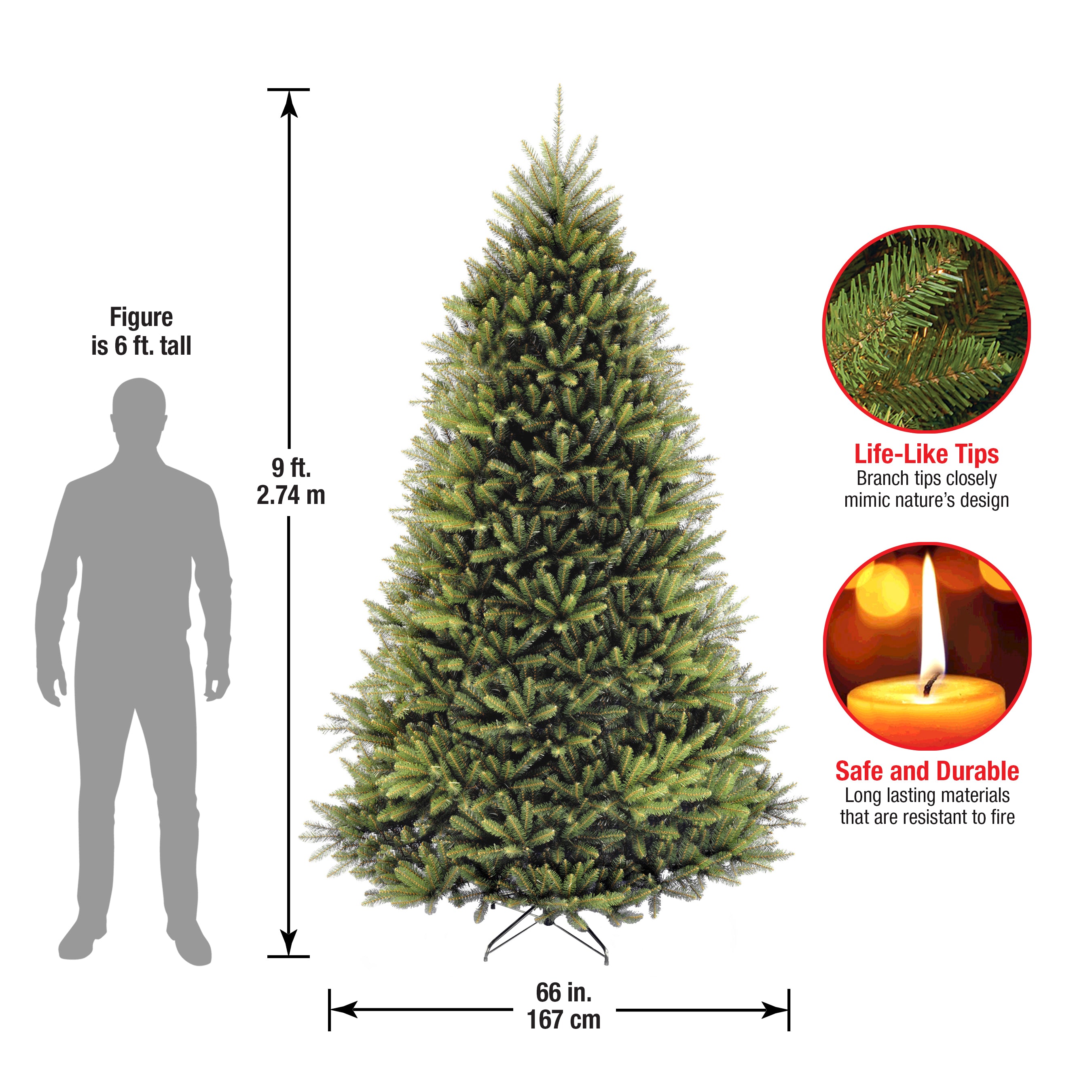 9 ft. Dunhill Fir Tree