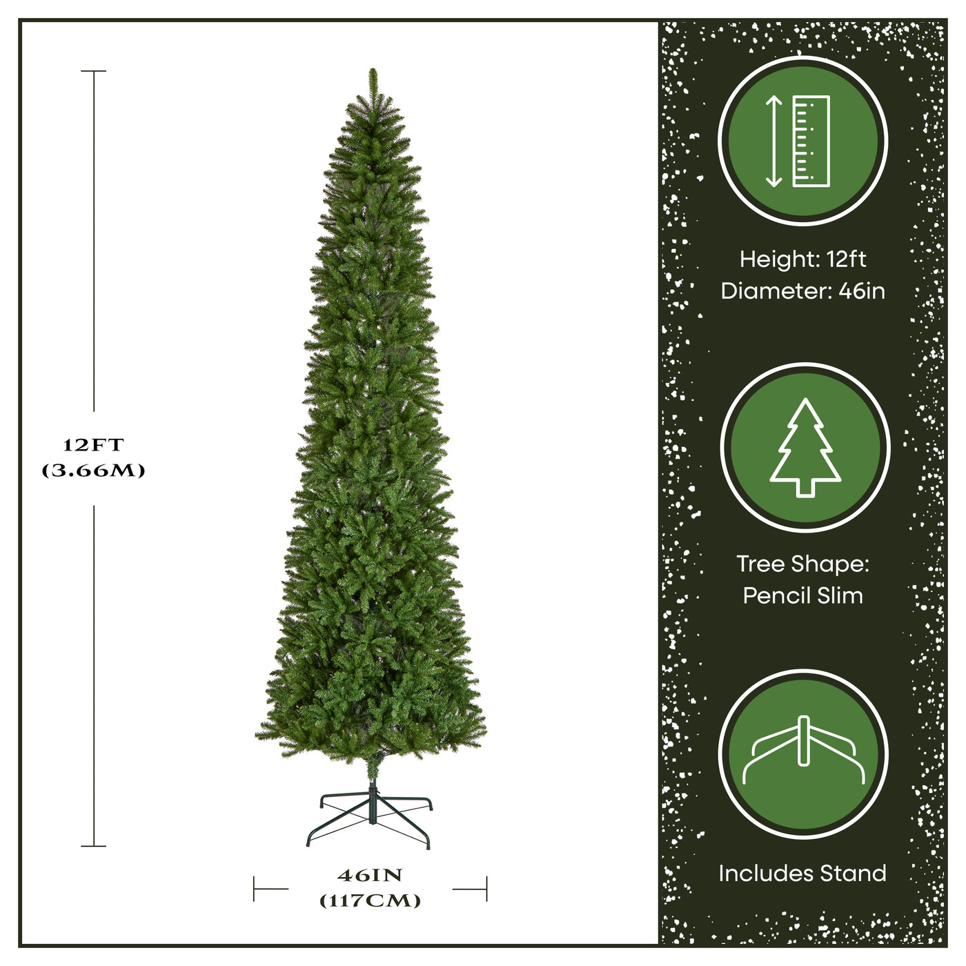 12 ft. Kingswood Fir Pencil Slim Tree