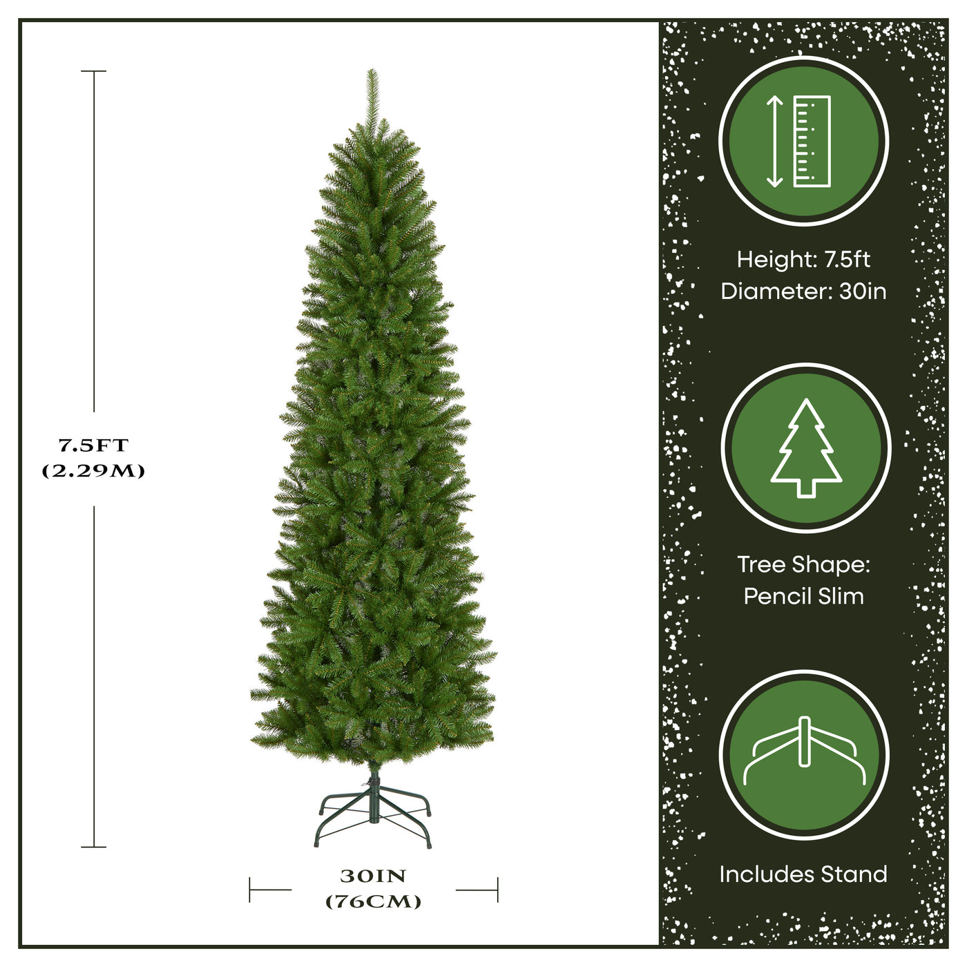7.5 ft. Kingswood Fir Pencil Tree