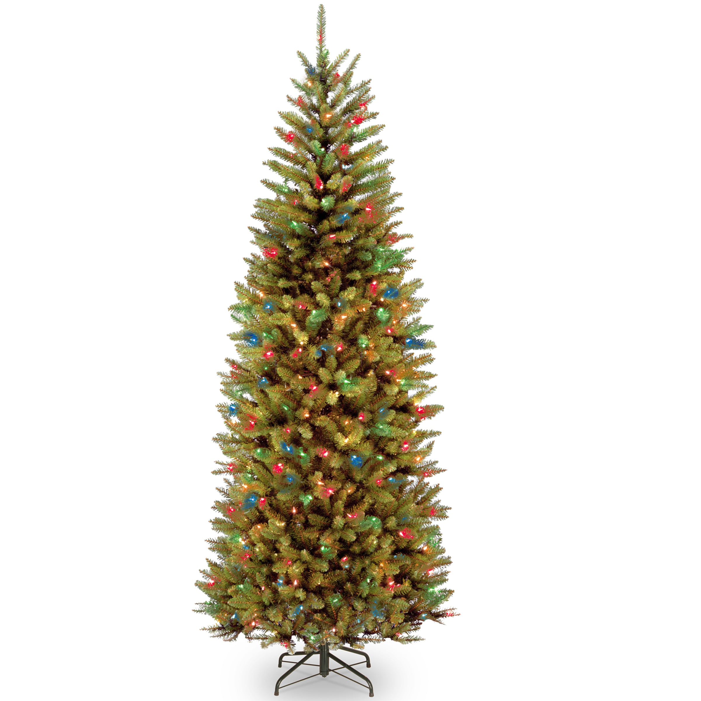 7.5 ft. Pre-Lit Kingswood Fir Slim Tree with PowerConnect Dual Color LED Lights