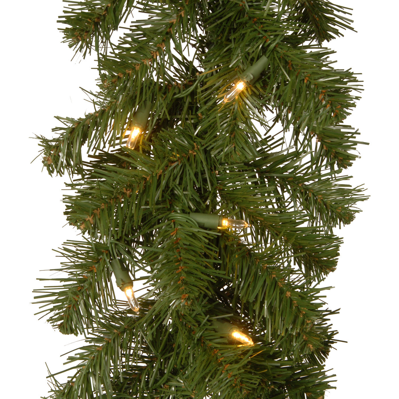 9 ft. Pre-Lit North Valley Spruce Garland with Dual Color LED Lights