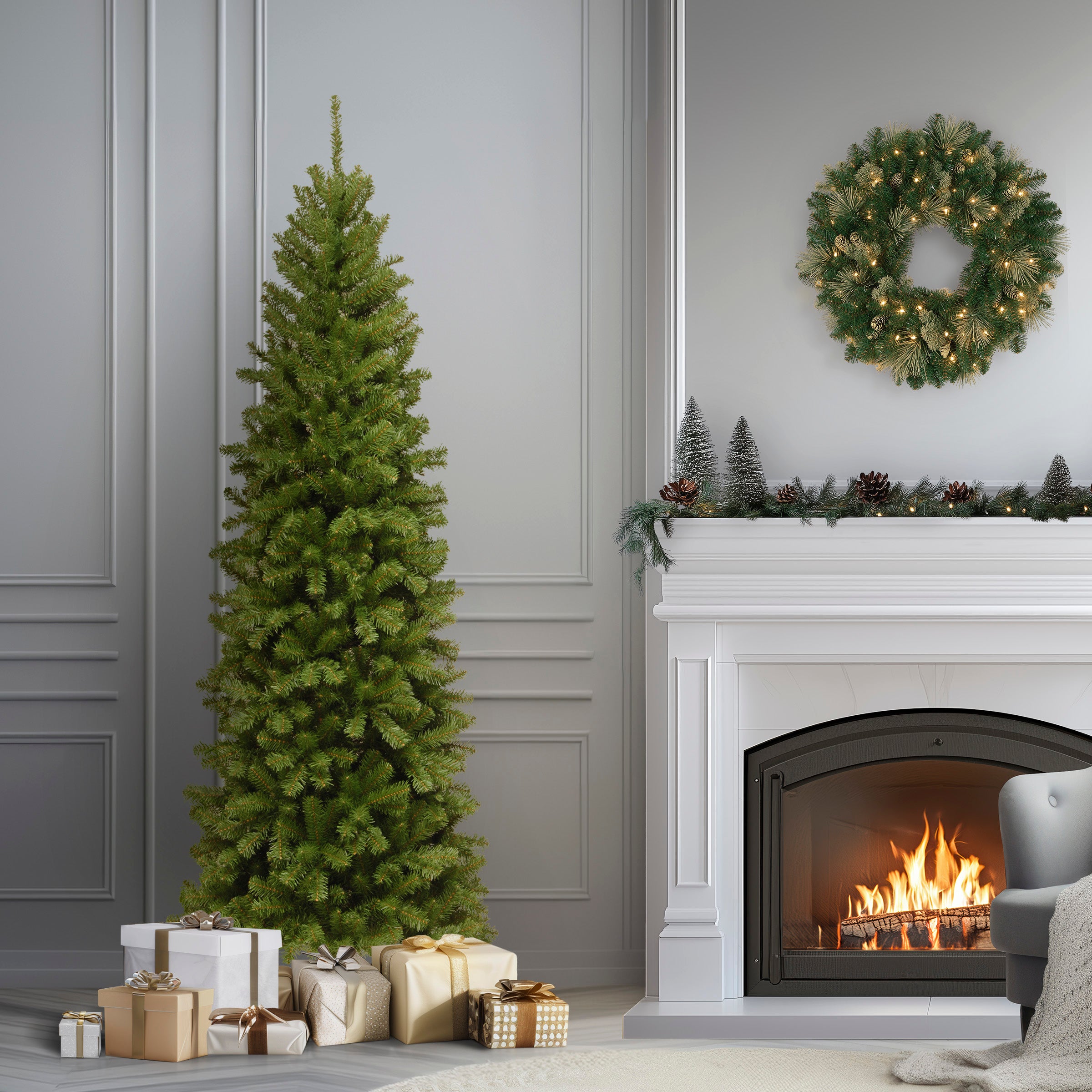 6.5 ft. North Valley Spruce Pencil Slim Tree