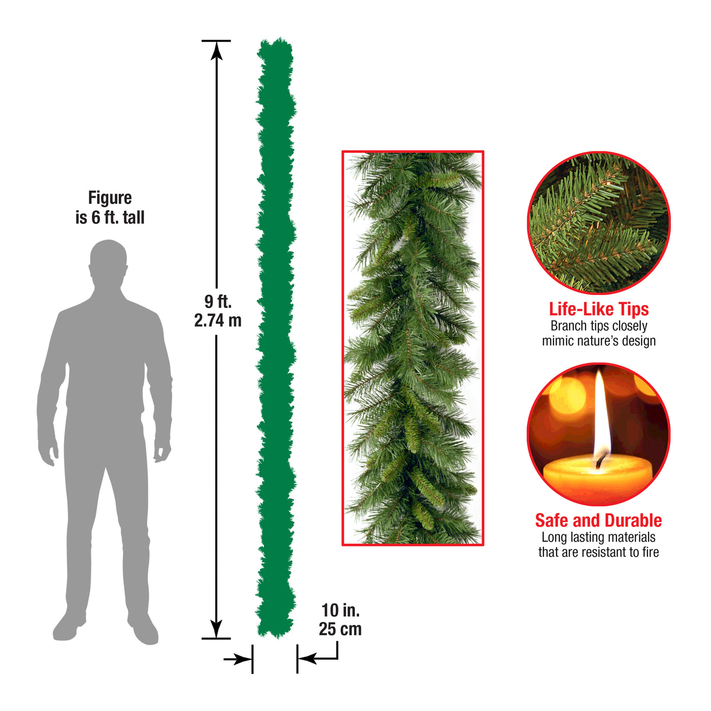 9 ft. Winchester Pine Garland